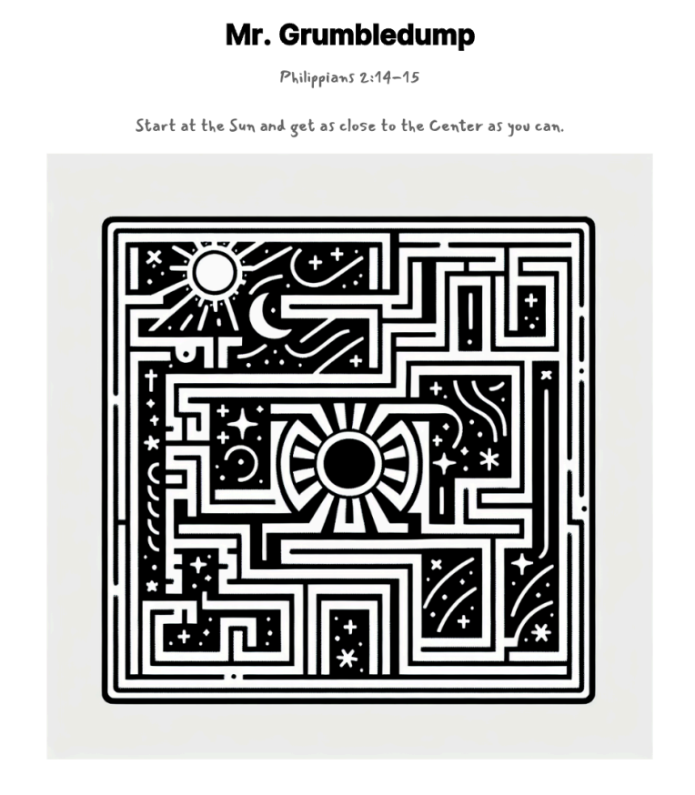 Mr. Grumbledump maze